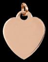 9 Carat Solid Rose Gold Heart Photo Pendant